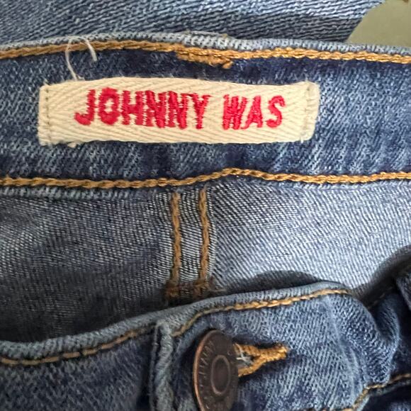 Johnny Was Mid Rise Skinny Jeans Embroidered Women Size 31 - Picture 10 of 12